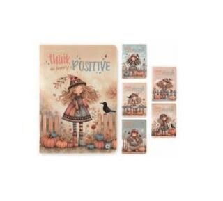 Gıpta 7761 Thınk Tel Dikişli Karton Kapak Defter A6 60 Yaprak Çizgisiz - 1