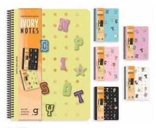 Gıpta 7819 Ivory Notes Spiralli Pp Kapak Defter A6 80 Çizgili - 1