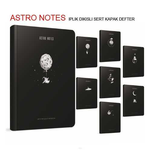Gıpta Astro Notes Defter Çizgili İplik Dikiş Sert Kapak A5 120 Yaprak 