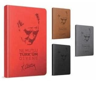Gıpta Atatürk Sert Kapak Defter 9X14 120 Yaprak Çizgili - 1