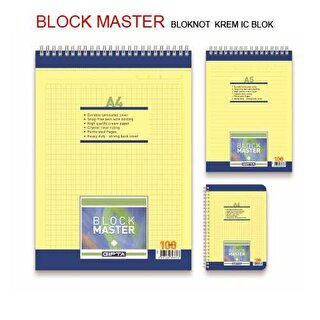 Gıpta Block Master Spiralli Karton Kapak Blok A4 100 Yaprak Çizgili - 1
