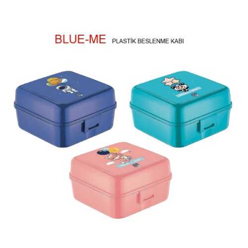 Gıpta Blue-Me Desenli Plastik Beslenme Kabı 1 Lt