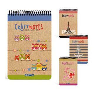 Gıpta Craft Notes Bloknot Kareli Spiralli Sert Kapak A4 100 Yaprak - 1
