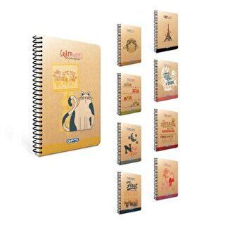 Gıpta Craft Notes Defter Çizgisiz Spiralli Sert Kapak 100 Yaprak 17X24 Cm - 1
