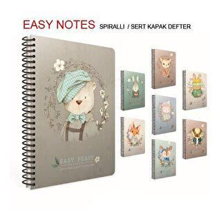 Gıpta Easy Notes Defter Çizgili Spiralli Sert Kapak 120 Yaprak 17x24 Cm - 1