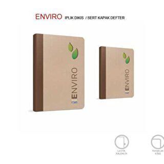 Gıpta Enviro İplik Dikiş Sert Kapak Defter 17x24 Cm 120 Yaprak Kareli - 1