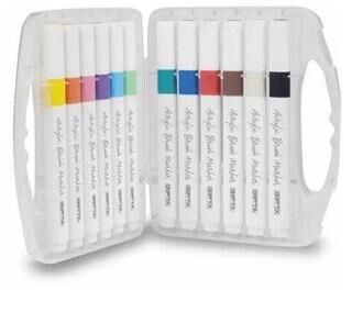 Gıpta F1534 Markör Akrilik 12 Renk Pp Kutu Set - 1