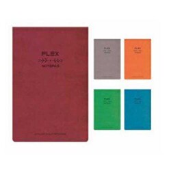 Gıpta Flex Bloknot Noktalı İplik Dikişli Deri Kapak 100 Yaprak 16x16 Cm - Gıpta