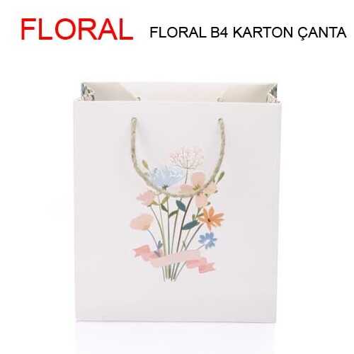Gıpta Floral B4 Karton Çanta