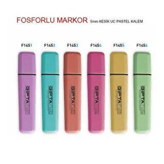 Gıpta Fosforlu Markör 5Mm Kesik Uç Pastel Sarı - 1