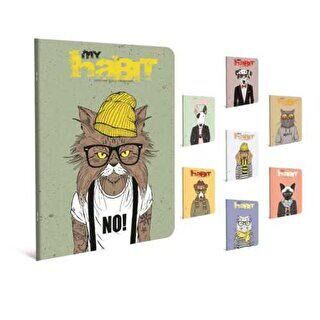 Gıpta Habıt Tel Dikişli Karton Kapak Defter A4 60 Yaprak Çizgili - 1