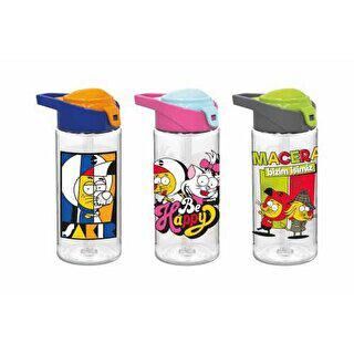 Gıpta Kral Şakir Pipetli 500Cc Desenli Tritan Matara - 1