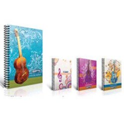 Gıpta Müzik Defteri Spiralli Karton Kapak A4 40 Yaprak - Gıpta