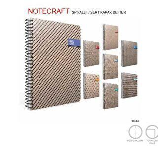 Gıpta Notecraft Defter Spiralli Sert Kapak 20x28 Cm 120 Yaprak Kareli - 1