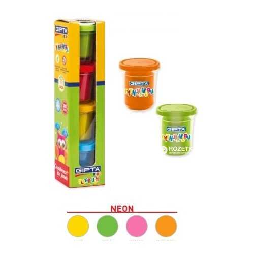Gıpta Oyun Hamuru 300Gr Mini 4 Neon Renk
