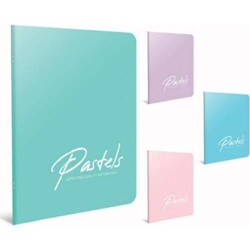 Gıpta Pastels Defter Çizgili Tel Dikiş Plastik Kapak A4 80 Yaprak - Gıpta