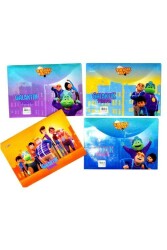 Gıpta Rafadan Tayfa A4 Çıtçıtlı Dosya Mıx Desenlı - Gıpta