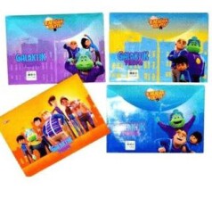 Gıpta Rafadan Tayfa A4 Çıtçıtlı Dosya Mıx Desenlı - Gıpta