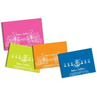 Gıpta Resim Defteri Spiralli Pp Kapak Resim Defteri 40 Yaprak 25X35 Cm - 1