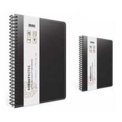 Gıpta Sunday Notes Defter Çizgili Spiralli Deri Kapak 140 Yaprak 17X24 Cm - Gıpta