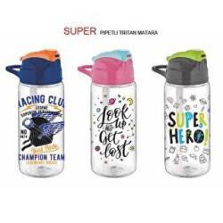 Gıpta Super Pipetli 500Cc Desenli Tritan Matara - Gıpta