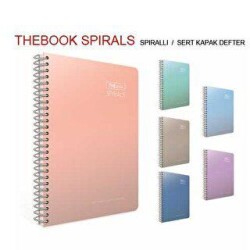 Gıpta Thebook Spirals Spiralli Sert Kapak Defter A4 100 Yaprak Çizgili - Gıpta