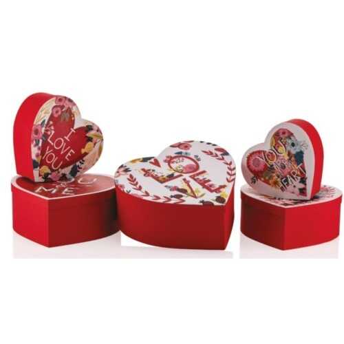 Gıpta Valentines Heart Kalp 5Li Set