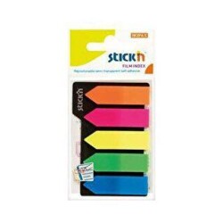 Gıpta Yapışkanlı Not Kağıdı 45X12 Neon 5 Renk Ok Film Ayraç - Gıpta