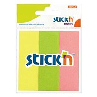 Gıpta Yapışkanlı Not Kağıdı 76X25 Neon 3 Renk Kağıt Ayraç - 1