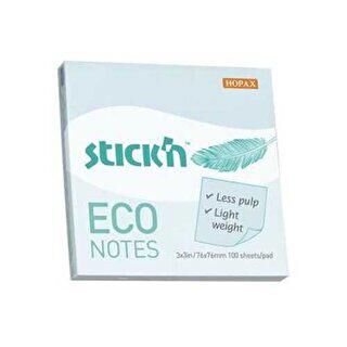 Gıpta Yapışkanlı Not Kağıdı 76X76 Eco Notes Patel Mavi 100 Yaprak - 1