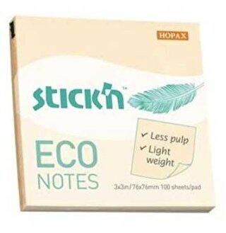 Gıpta Yapışkanlı Not Kağıdı 76X76 Eco Notes Patel Sarı 100 Yaprak - 1