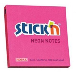 Neon Pembe 100 Yaprak 76x76 Yapışkanlı Not Kağıdı 21165 Gıpta - Gıpta