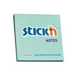 Gıpta Yapışkanlı Not Kağıdı 76X76 Pastel Mavi 100 Yaprak - Gıpta