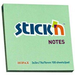 Gıpta Yapışkanlı Not Kağıdı 76X76 Pastel Yeşil 100 Yaprak 21150 - Gıpta