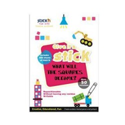 Gıpta Yaratici Çalişma Kitabi Yapışkanlı Çikartma Kitabi Kare 10 Yaprak - Gıpta