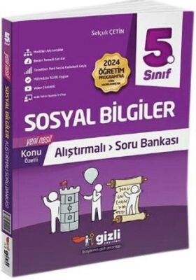 Gizli Yayınları 5. Sınıf Sosyal Bilgiler Alıştırmalı Soru Bankası - 1