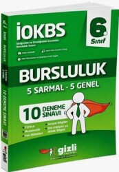 Gizli Yayınları 6. Sınıf İokbs Bursluluk 10 Deneme Sınavı - Gizli Yayınları