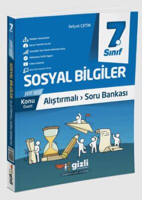 Gizli Yayınları 7. Sınıf Sosyal Bilgiler Konu Anlatımlı Alıştırmalı Soru Bankası - 1