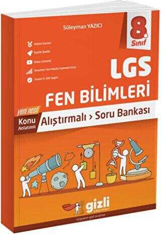 Gizli Yayınları 8. Sınıf LGS Fen Bilimleri Alıştırmalı Soru Bankası
