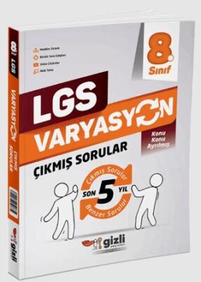 Gizli Yayınları LGS Varyasyon Son 5 Yıl Konu Konu Çıkmış Sorular - 1
