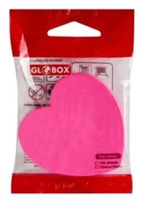 Globox Kalp Şekilli Yapışkanlı Not Kağıdı - 1