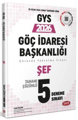 Göç İdaresi Başkanlığı Şef GYS Tamamı Çözümlü 5 Deneme Sınavı - 1