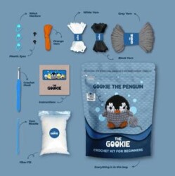 Penguen Örgü Seti - Gookie