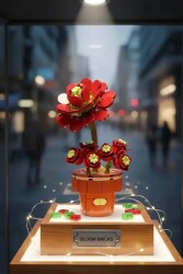 Gül Sukulenti Saksılı Çiçek Lego - 2