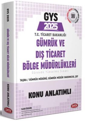 GYS Gümrük ve Dış Ticaret Bölge Müdürlükleri Taşra Müdür - Müdür Yardımcısı - Şef Konu Anlatımlı - 1