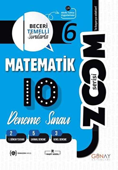 6. Sınıf Zoom Serisi Matematik 10`lu Deneme Sınavı