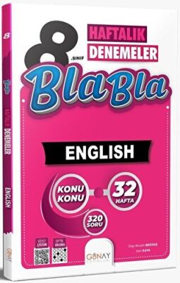 Günay Yayınları 8. Sınıf İngilizce Bla Bla Haftalık Denemeler - 1