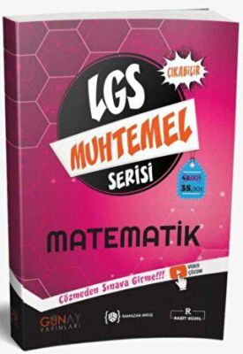 Günay Yayınları 8. Sınıf LGS Matematik Muhtemel Soru Bankası Video Çözümlü - 1