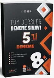 Günay Yayınları 8. Sınıf LGS Tüm Dersler 1. Dönem 5 li Deneme Sınavı Özel Baskı - Günay Yayınları