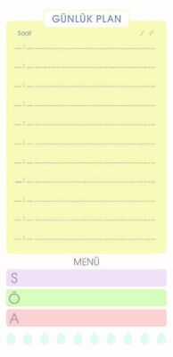 Günlük Plan - Bloknot - 1